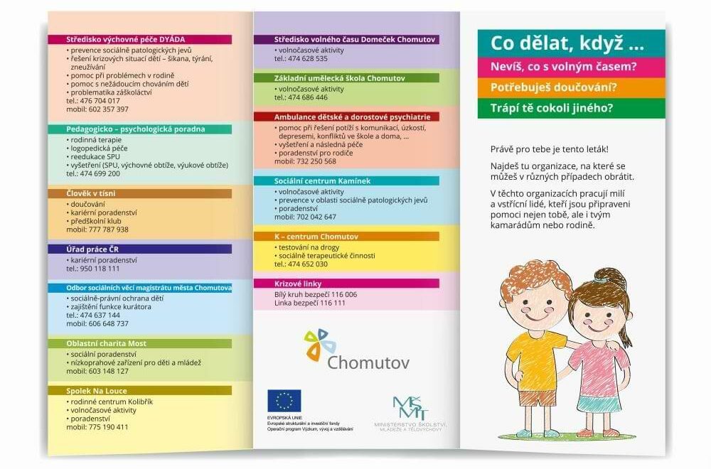 Tiskárna AKORD Chomutov - skládaný leták